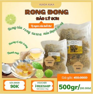 Rong Xuxoa Đảo Lý Sơn nấu thạch đông - 100gr/200gr/500gr